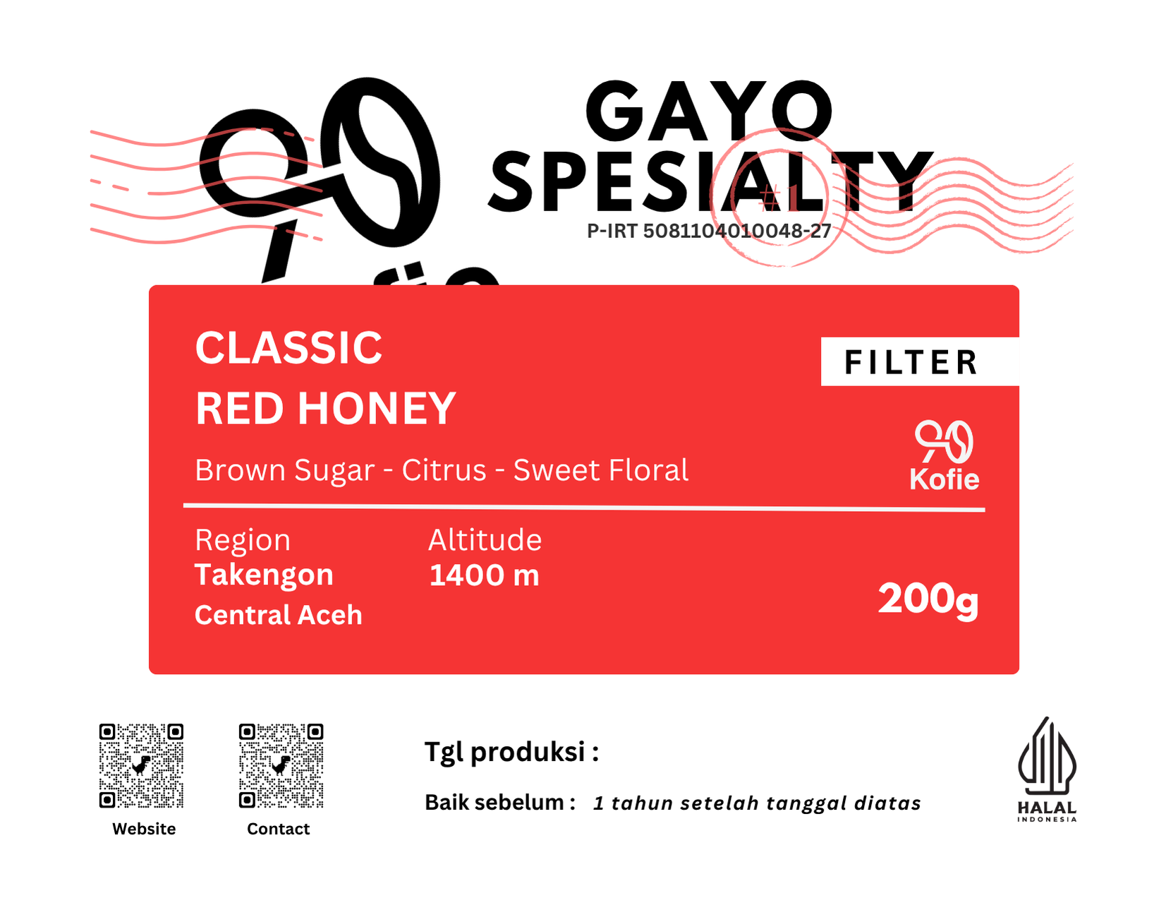 Classic Red Honey 200g